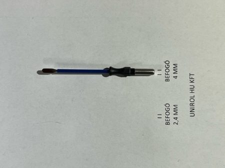 Kés elektróda, Monopoláris elektróda, egyenes, Spatula 2x8mm, 4mm befogóval